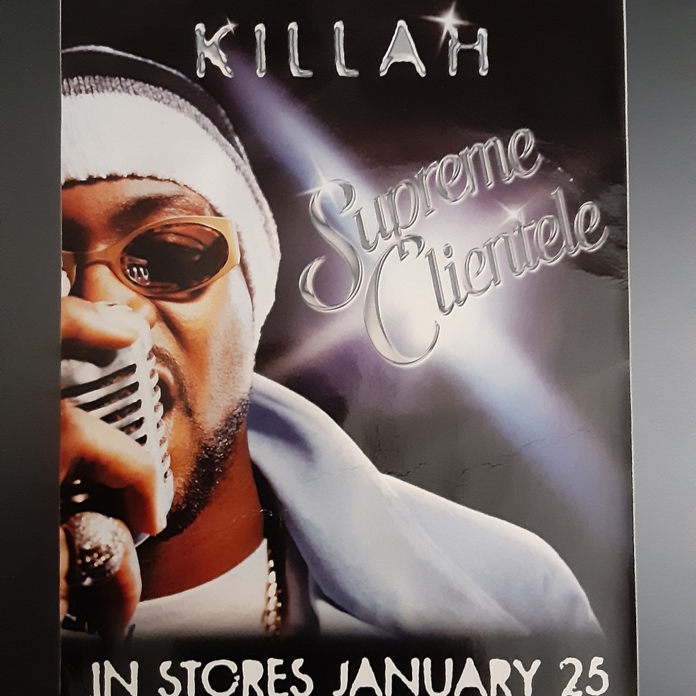 Vintage 90's Ghostface Killah Promo Sticker Wu Tang Clan hip hop Nas Supreme